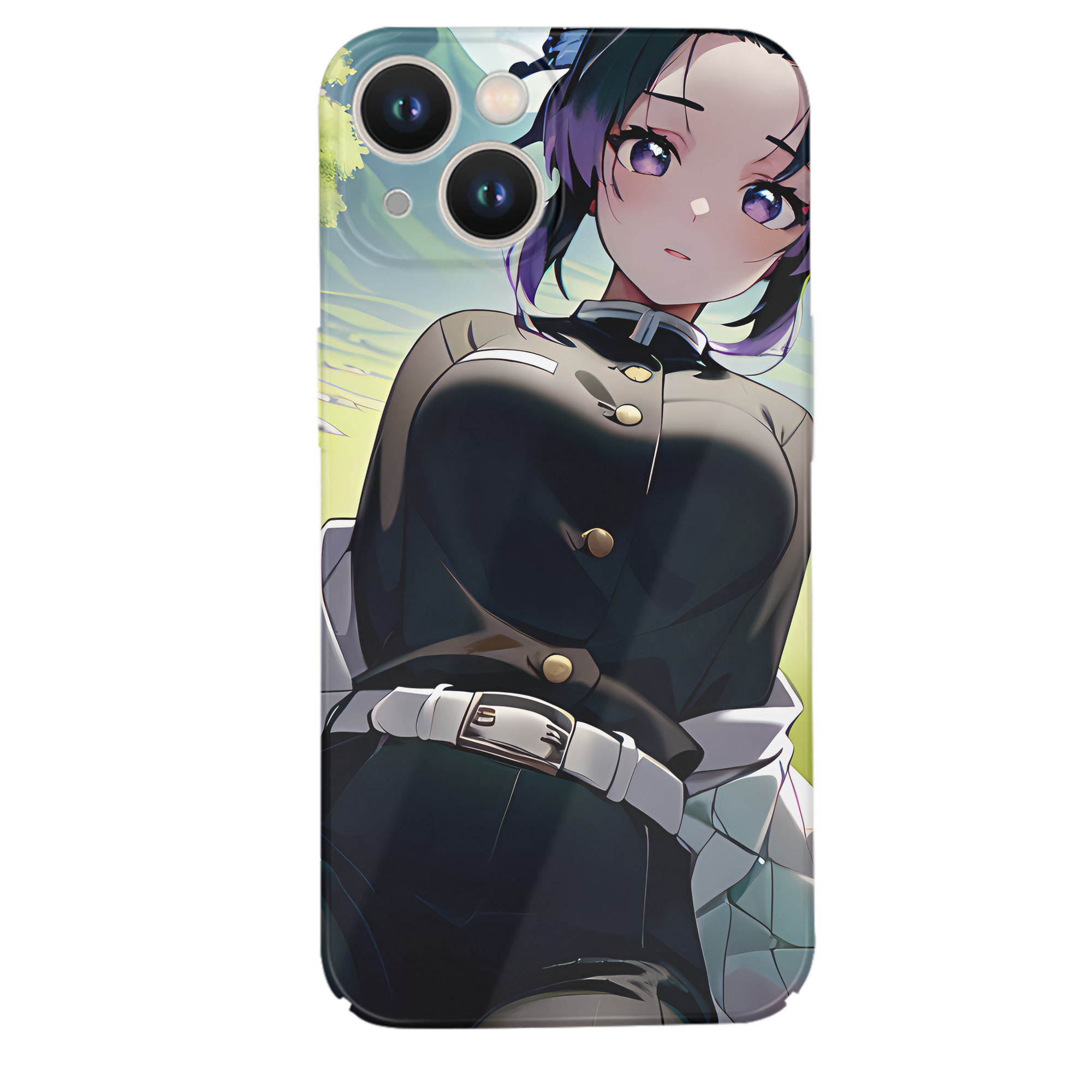 （画像用） 鬼滅の刃（きめつのやいば）蟲柱-胡蝶 しのぶ／こちょう しのぶ Kochou Shinobu 【iPhone 14シリーズ対応】ハードケース